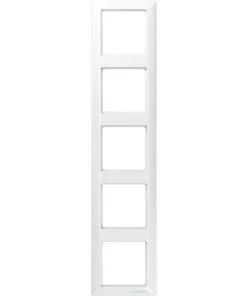 JUNG AS500 Afdekraam 5-voudig Alpine Wit AS 585 WW