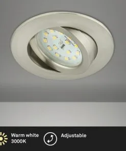 BRILONER LED Inbouwspot 8312 Ø 82 Mm Nikkel Mat