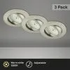 BRILONER LED Inbouwspot Set 8312 Ø 82 Mm Nikkel Mat, 3 Stuks