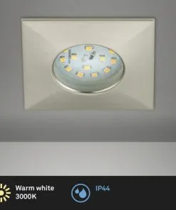 BRILONER LED Inbouwspot 8313 75x75 Mm Nikkel Mat