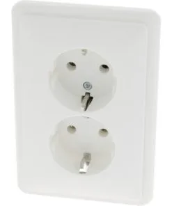 PEHA Inbouw Basiselement Wandcontactdoos (wcd) RA 2-voudig Vlak Zuiver Wit