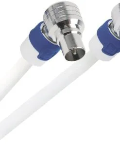 HIRSCHMANN Coax Aansluitkabel FEKAB 5 Wit 1,5 Meter