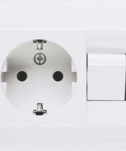 ROTH LANGE Inbouw Wandcontactdoos Met Schakelaar RA Polarwit