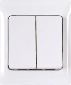 ROTH LANGE Inbouw Serieschakelaar Met Afdekraam Polarwit