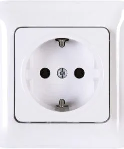 ROTH LANGE Inbouw Wandcontactdoos 1-voudig RA Polarwit