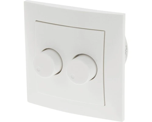 EXIN Inbouw Basiselement Duodimmer Met Berker S1 Dimmerknop Voor LED Lampen 6-50 W Polar Wit 1 EXIN Inbouw Basiselement Duodimmer Met Berker S1 Dimmerknop Voor LED Lampen 6-50 W Polar Wit