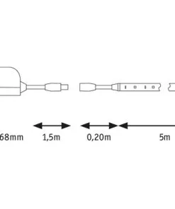 PAULMANN SimpLED LED-stripset Daglichtwit 5 M Wit Gecoat -Binnenverlichting Verkoopwinkel DV 8 6256860 07 4c DE 20210914133031