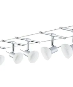 PAULMANN Kabelsysteem Sheela Met 5 Spots Chroom Mat (zonder Verlichtingsmiddel)