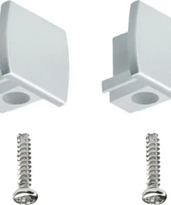 PAULMANN URail Eindstuk Chroom Mat, 2 Stuks