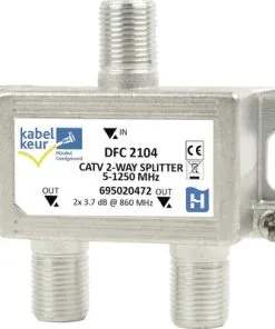 HIRSCHMANN Coax Splitter DFC 2104 (F-connector)