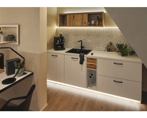 PAULMANN MaxLED 500 LED-strip Basisset Warmwit 150 Cm Zilver Gecoat 4 PAULMANN MaxLED 500 LED-strip Basisset Warmwit 150 Cm Zilver Gecoat - Afbeelding 4