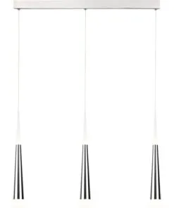 AEG LED Hanglamp Ely 3-lichts Nikkel