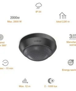 STEINEL Bewegingsmelder IS 360-3 Zwart 9 STEINEL Bewegingsmelder IS 360-3 Zwart -Binnenverlichting Verkoopwinkel DV 8 6423559 04 4c DE 20190906051652