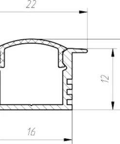 LED-strip Profiel LPV12 Aluminium 100 Cm -Binnenverlichting Verkoopwinkel DV 8 6501803 04 4c CH 20210208111651 1