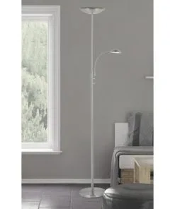 BRILLIANT LED Vloerlamp Rosanna Met Leeslamp