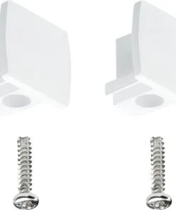 PAULMANN URail Eindstuk Wit, 2 Stuks