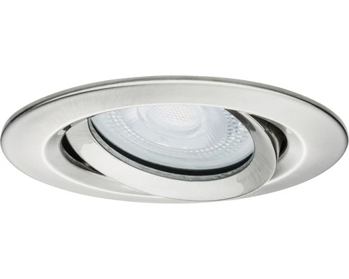 PAULMANN Inbouwspot Nova Plus Ø 93 Mm Geborsteld Staal 1 PAULMANN Inbouwspot Nova Plus Ø 93 Mm Geborsteld Staal