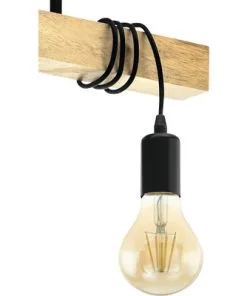 EGLO Plafondlamp Townshend 3-lichts Bruin/zwart -Binnenverlichting Verkoopwinkel DV 8 6642225 08 4c DE 20210211081242