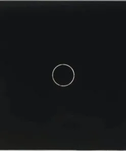 ONE TWO TOUCH Glaspaneel Enkel Voor Touch Schakelmateriaal Zwart