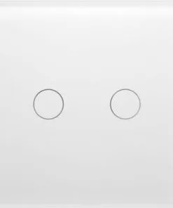 ONE TWO TOUCH Glaspaneel Dubbel Voor Touch Schakelmateriaal Wit