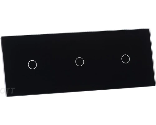 ONE TWO TOUCH Glaspaneel 3x Enkel Voor Touch Schakelmateriaal Zwart 2 ONE TWO TOUCH Glaspaneel 3x Enkel Voor Touch Schakelmateriaal Zwart - Afbeelding 2