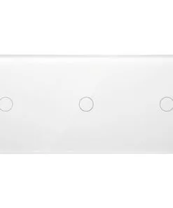 ONE TWO TOUCH Glaspaneel 3x Enkel Voor Touch Schakelmateriaal Wit