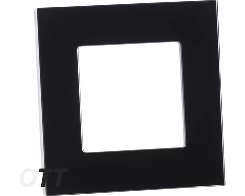 ONE TWO TOUCH Afdekraam Glas 1-voudig Zwart 2 ONE TWO TOUCH Afdekraam Glas 1-voudig Zwart - Afbeelding 2