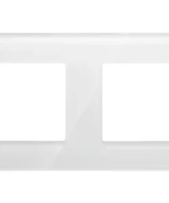 ONE TWO TOUCH Afdekraam Glas 2-voudig Wit