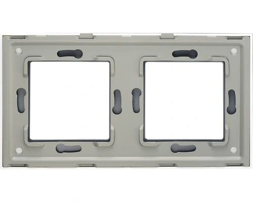 ONE TWO TOUCH Afdekraam Glas 2-voudig Zwart 3 ONE TWO TOUCH Afdekraam Glas 2-voudig Zwart - Afbeelding 3