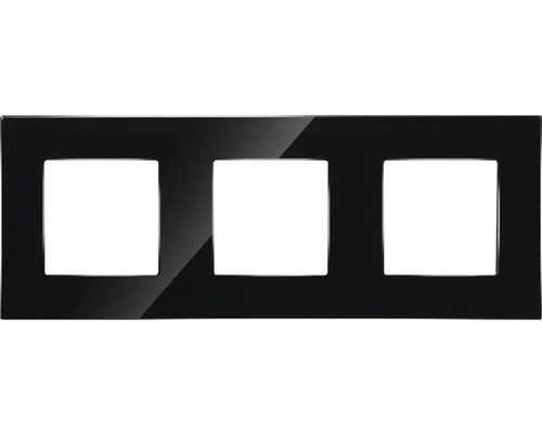 ONE TWO TOUCH Afdekraam Glas 3-voudig Zwart 1 ONE TWO TOUCH Afdekraam Glas 3-voudig Zwart