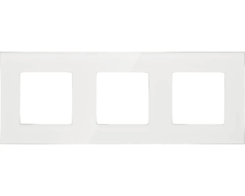 ONE TWO TOUCH Afdekraam Glas 3-voudig Wit 1 ONE TWO TOUCH Afdekraam Glas 3-voudig Wit