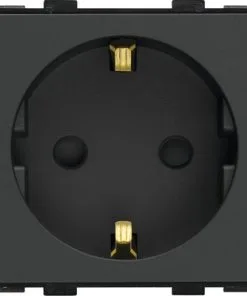 ONE TWO TOUCH Inbouw Wandcontactdoos Zwart