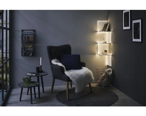 PAULMANN FlexLED 3D Basisset Warmwit 300 Cm Wit 8 PAULMANN FlexLED 3D Basisset Warmwit 300 Cm Wit - Afbeelding 8