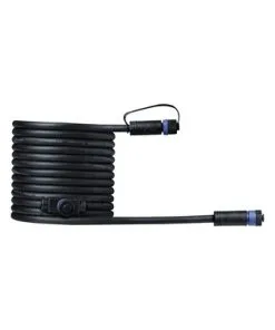 PAULMANN Plug & Shine Aansluitkabel Met 2 Uitgangen IP68 Zwart 5 Meter