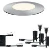 PAULMANN Plug & Shine Grondinbouwspot Floor Mini IP67 24V Zilver (uitbreidingsset)