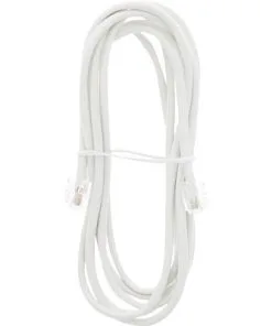 Q-LINK Telefoon Aansluitkabel RJ11 Plat Wit 2 M