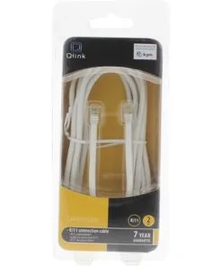 Q-LINK Telefoon Aansluitkabel RJ11 Plat Wit 2 M -Binnenverlichting Verkoopwinkel DV 8 6784220 03 4c NL 20210204051657