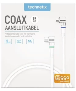 TECHNETIX Coax Aansluitkabel Wit 1,5 Meter -Binnenverlichting Verkoopwinkel DV 8 6784242 02 4c NL 20201230134655