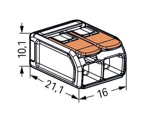 WAGO Verbindingsklem Compact 221-612, 50 Stuks 2 WAGO Verbindingsklem Compact 221-612, 50 Stuks - Afbeelding 2