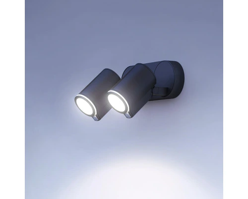 STEINEL LED Buitenspot Duo Met Sensor Antraciet 2 STEINEL LED Buitenspot Duo Met Sensor Antraciet - Afbeelding 2