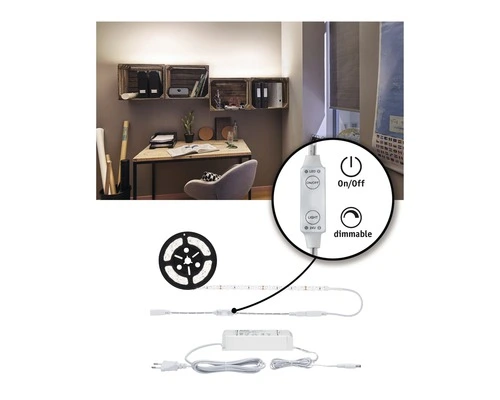 PAULMANN SimpLED Power LED-stripset Neutraalwit 300 Cm Wit Gecoat 8 PAULMANN SimpLED Power LED-stripset Neutraalwit 300 Cm Wit Gecoat - Afbeelding 8