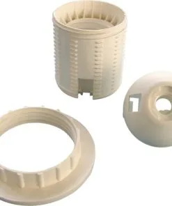 Fitting E27 Wit Met Schroefdraad En Schroefring