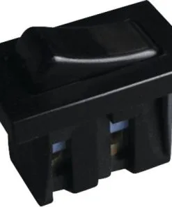 Wipschakelaar Inbouw 1-polig Zwart