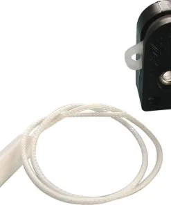 Trekschakelaar Inbouw 1-polig Zwart