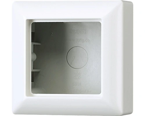 JUNG A500 Opbouwraam 1-voudig Alpine Wit AS 581 A WW 1 JUNG A500 Opbouwraam 1-voudig Alpine Wit AS 581 A WW