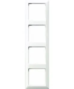 JUNG AS500 Afdekraam 4-voudig Alpine Wit AS 584 WW