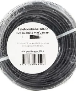 Telefoon Installatiekabel Modulair 4x0,5 Mm² Zwart 25 M -Binnenverlichting Verkoopwinkel DV 8 7230643 03 4c NL 20210204051657