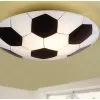 EGLO Plafonniere Voetbal Ø 25,5 Cm Zwart/wit