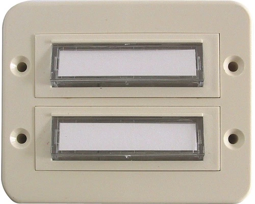 FRIEDLAND Belplaat 2-voudig Wit E33/2w 1 FRIEDLAND Belplaat 2-voudig Wit E33/2w