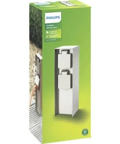 PHILIPS Buitenstopcontact 2-voudig RVS -Binnenverlichting Verkoopwinkel DV 8 7489087 06 4c DE 20220513100437